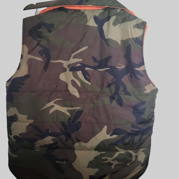 Vintage Winchester Mens L Reversible Camouflage Hunting Puffer Vest Jacket - Picture 3 of 9